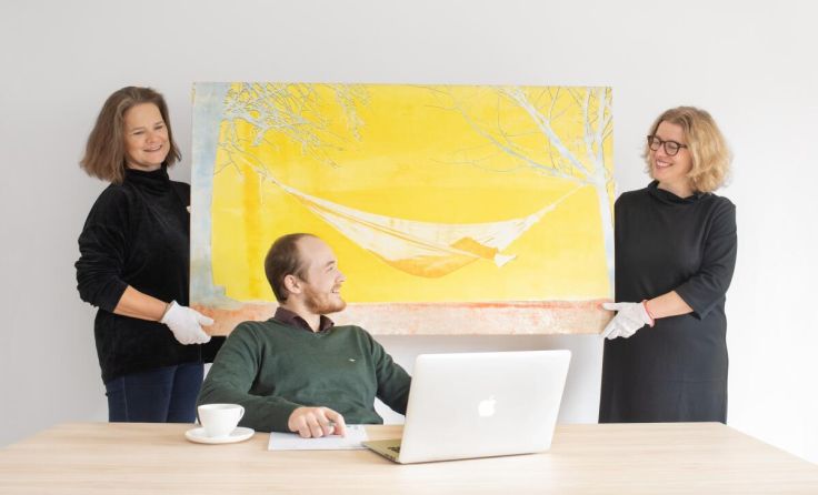 Das Kunstwerk kommt zu den Mitarbeitern nach Hause. (Foto: Schossleitner)