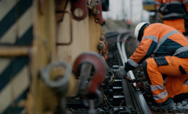 Auch die ersten Gleisarbeiten am Verschiebebahnhof Wels sind schon durchgeführt. (Foto: ÖBB)