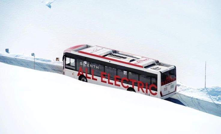 Der Bus auf der Großglockner Hochalpenstraße. (Foto: silenth)