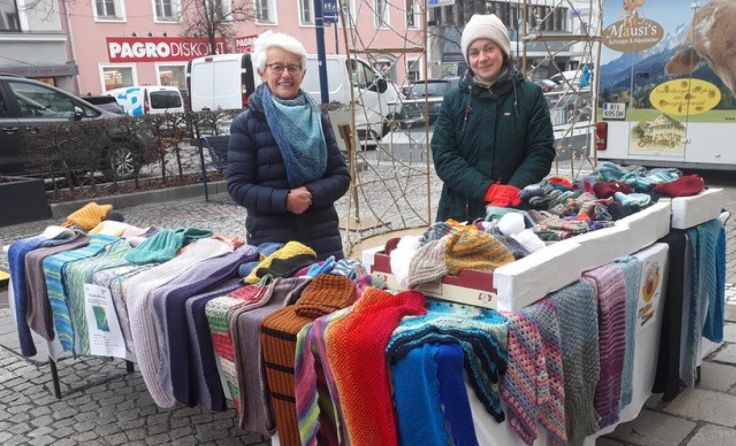 Verkaufsstand am Kaiser Josef Platz. (Foto: privat)