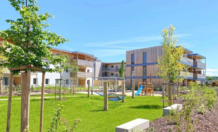 Die Hygge-Wohnanlage in Wels-Lichtenegg (Foto: Maringer)