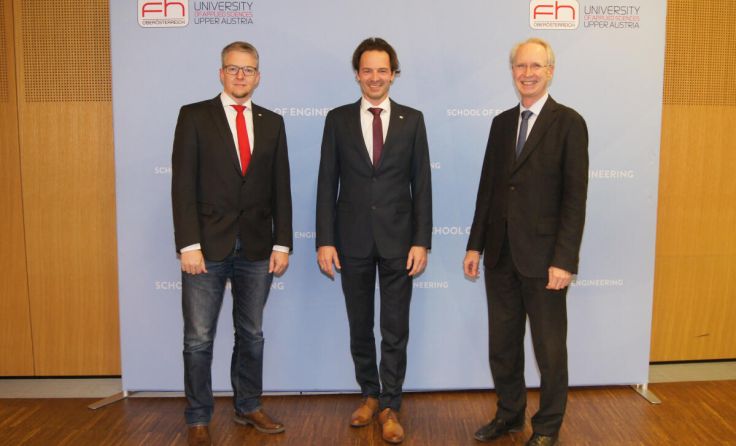 Roman Froschauer, Dekan Michael Rabl, Burkhard Stadlmann. (Foto: FH)