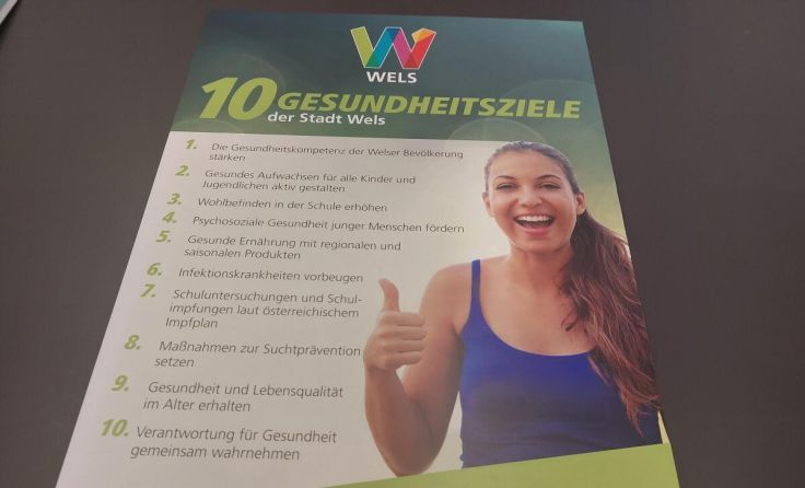 Die neuen zehn Welser Gesundheitsgebote, respektive Ziele. (Foto: Tips)