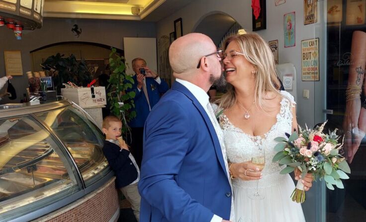Das ist Amore!!! Alles Gute für die Zukunft! (Foto: tips)