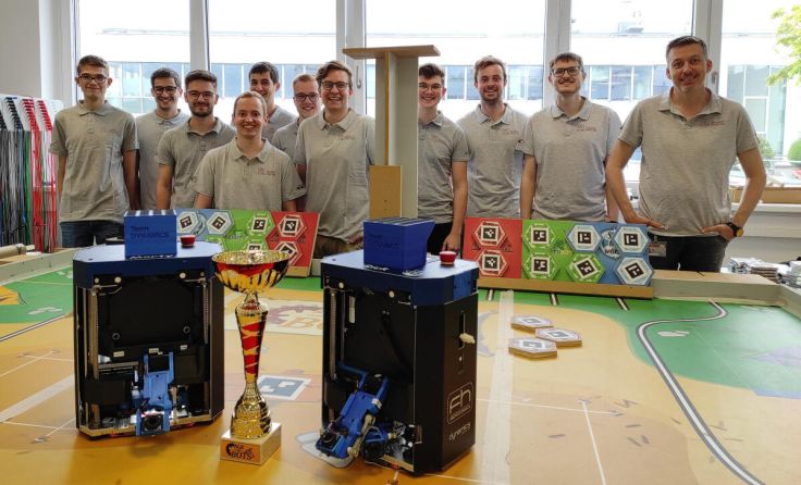 Das Welser FH-Roboterteam „Dynamics“ ist Vize-Europameister. (Foto: FH)