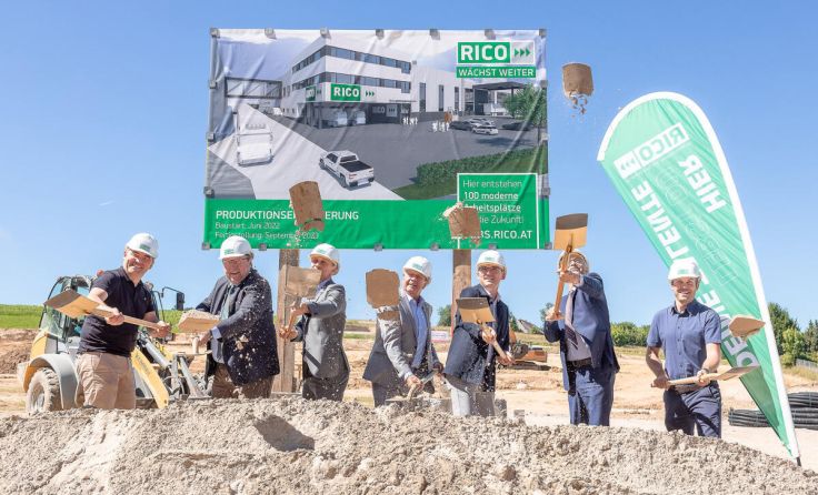 Spatenstich bei Rico in Thalheim (Foto: Markus Schneeberger)