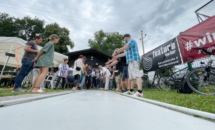 Ehrenabschlag beim Minigolf-Festival (Foto: JGM)