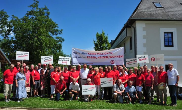 Der Pensionistenverband Wels macht auf seine Anliegen aufmerksam. (Foto: PVÖ Wels)