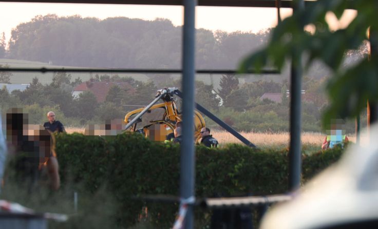 Am Hubschrauber entstand Totalschaden. (Foto: laumat.at/Matthias Lauber)