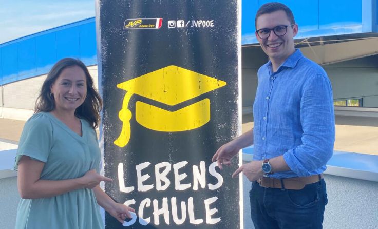Stella Wetzlmair und Martin Steiner. (Foto: JVP)