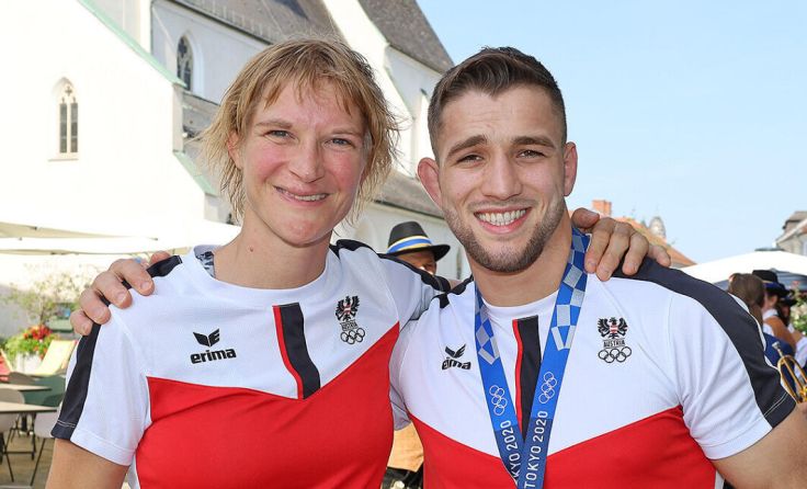 Sabrina Filzmoser und Shamil Borchashvili starteten in Wels ihre Karriere. (Foto: Kammerer)