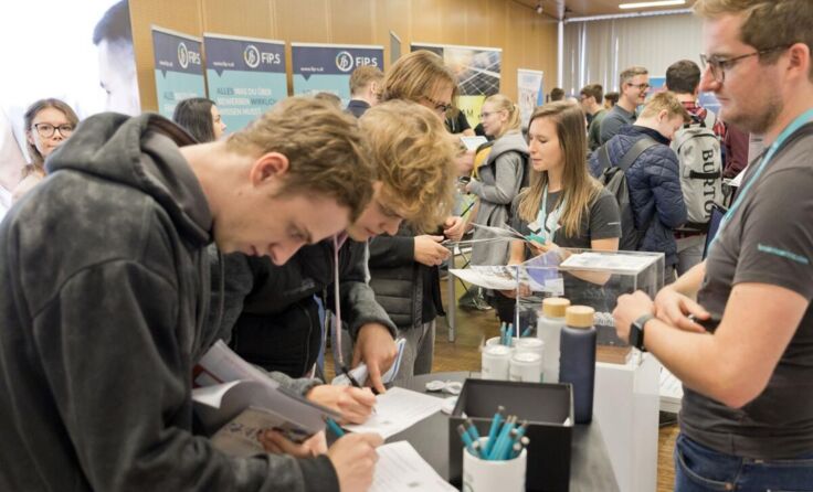 Es war viel los bei der FH-Karrieremesse am Campus Wels. (Foto: B_Plank @ imBILDE.at)