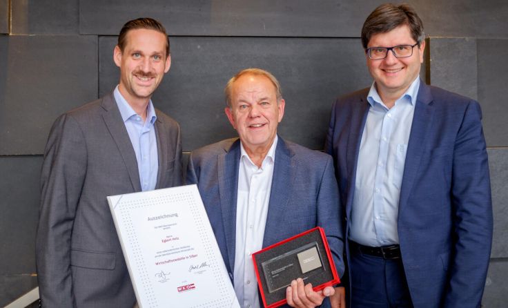 Thomas Brindl (WKO Wels), Egbert Holz und Franz Edlbauer (Foto: WKO Wels)