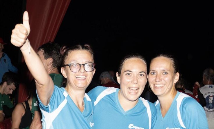 Stolz auf den Zieleinlauf. (Foto: Pechmann)