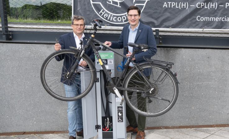 Welios Geschäftsführer Michael Holl und Stadtrat Stefan Ganzert (Foto: Stadt)