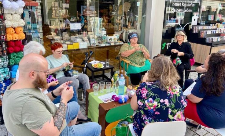 Der Strickverein Wels ging ihrem liebsten Hobby nach. (Foto: privat)