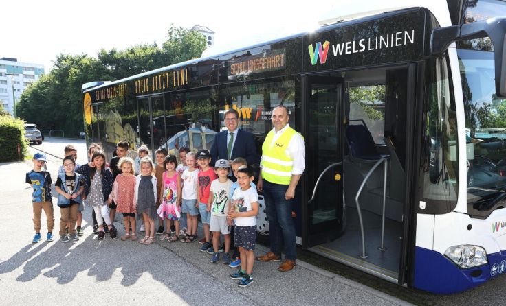 Bustraining für die angehenden Schüler. (Foto: Maringer)