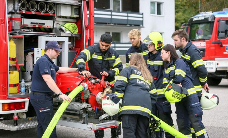 Teilnehmer beim Maschinisten-Kuts (Foto: Deutsch)