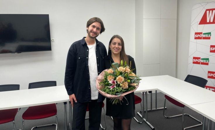 Jakob Freimüller und Julia Breitwieser (Foto: SPÖ)