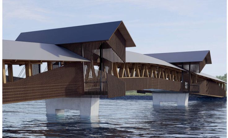 So soll die neue Traunbrücke aussehen. (Foto: Schimetta Consult)