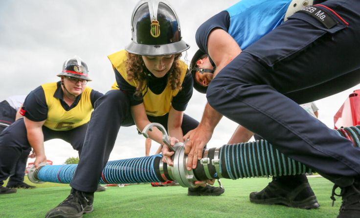 Vollste Konzentration beim Lauf (Foto: BFKDO WL)