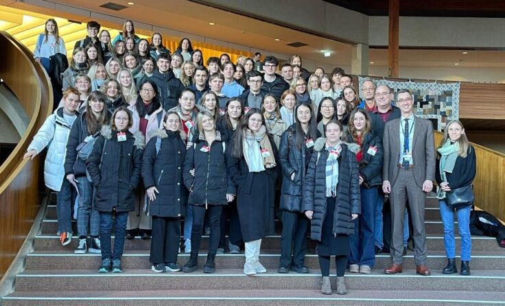 Welser Gymnasiasten im Europarat (Foto: privat)
