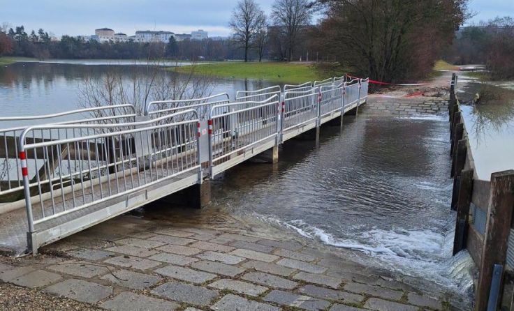 Der Schaden am Damm konnte behoben werden. (Foto: Stadt)