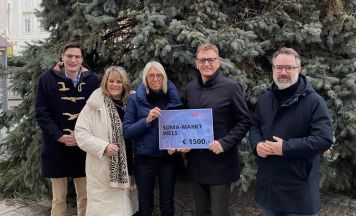 1.500 Euro für den Welser SOMA-Markt der Volkshilfe