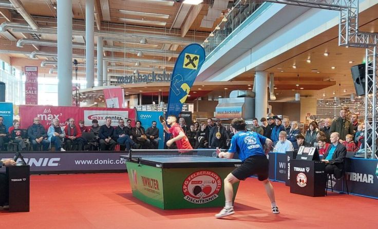 max.center war wieder Tischtennis-Bühne. (Foto: Tips)