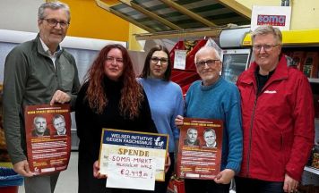 Welser Antifa Spende für den Soma-Markt