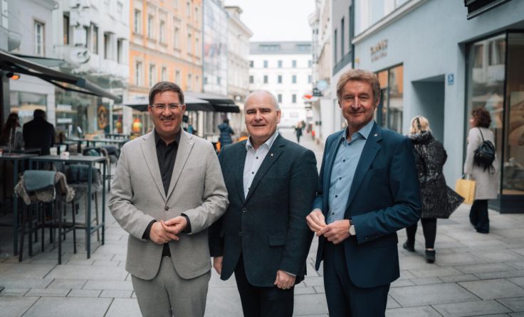 Bgm. Andreas Rabl, Labg. Thomas Dim und Vzbgm. Gerhard Kroiß (Foto: FP)