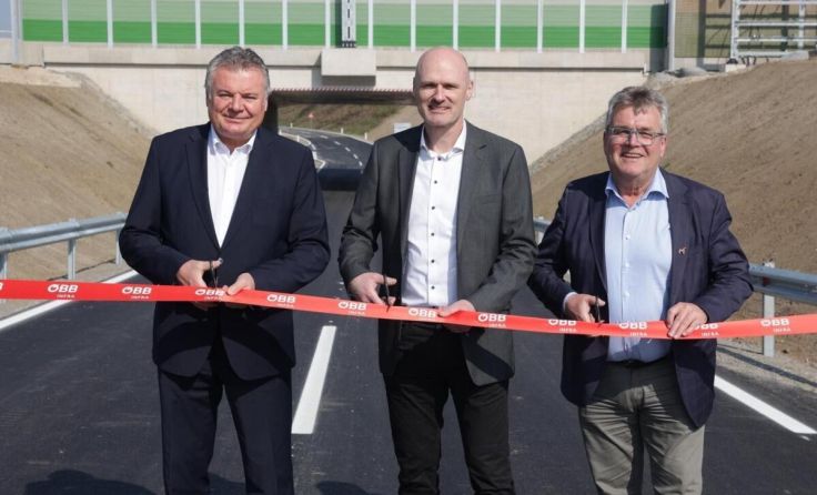 Eröffnung der Unterführung Eichenstraße. (Foto: Land)