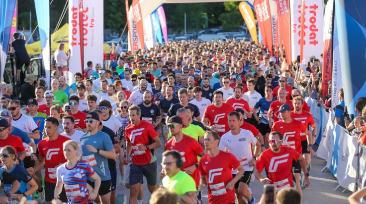 Sonnenschein beim Laufspektakel Welser Businessrun
