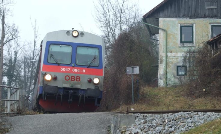 Die Almtalbahn bei Schauersberg (Foto: Tips)