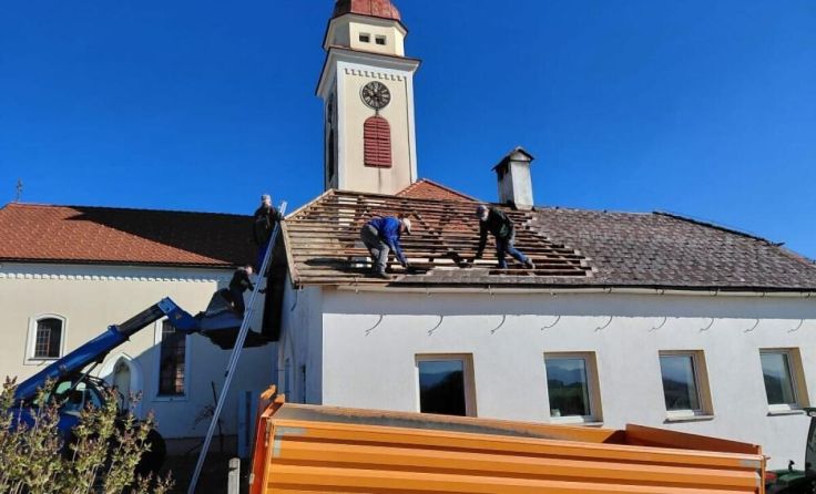 Da wurde das Dach abgetragen. (Foto: privat)