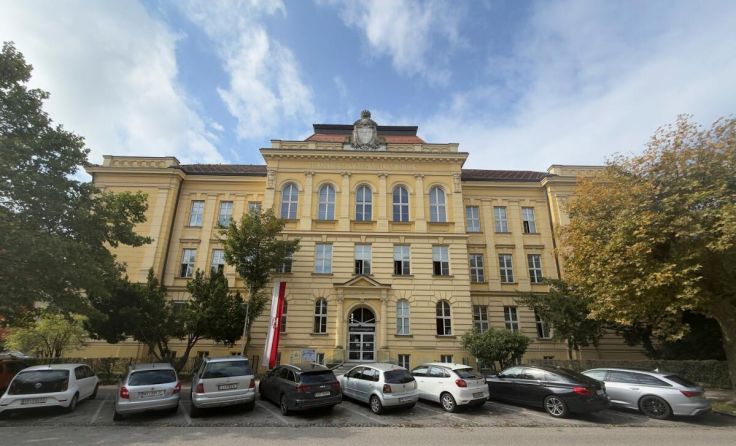 Das ehrwürdige Gebäude des Schauergymnasiums (Foto: Marc Jacob)