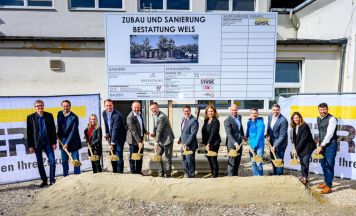 Spatenstich für Neubau beim Welser Friedhof: Würdevoller Raum für Trauer
