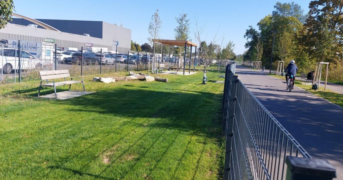 Dog Park in the New Wels Public Garden