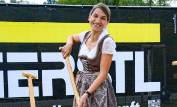 Spatenstich für das Bistro Südwind im Welser Volksgarten