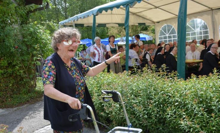 Auch die Bewohner hatten Freude am Fest.