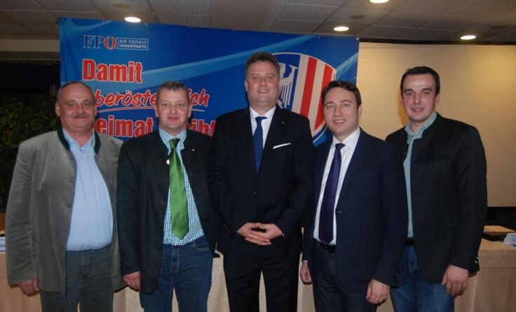 Peter Hochstöger, Alois Lengauer, Peter Handlos, Manfred Haimbuchner und Franz Punz (v.l.)