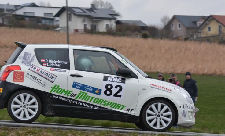 Das Hagenberger Duo bei der Tiefenbach Rallye.