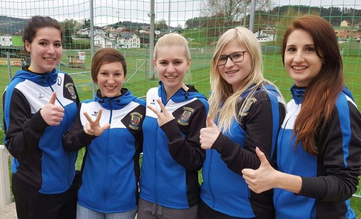 Die Torschützen beim Match gegen Neuhofen. Foto: USV St. Oswald