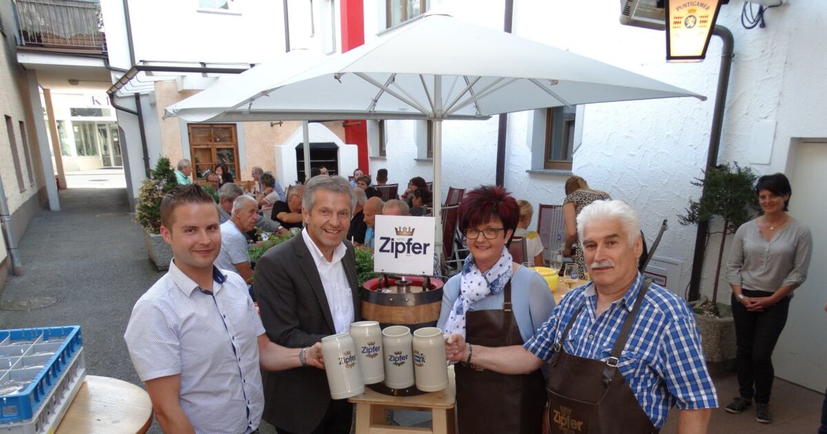 Ein Fass Bier Zipfer als Dankeschön für die Unterstützer von Edith’s Pub