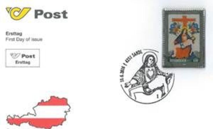 Die Hinterglas-Sonderbriefmarke
