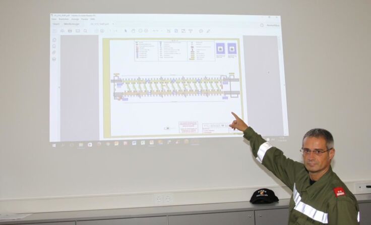 Strahlenschutzstützpunktleiter Erwin Sixt schulte die Einsatzkräfte Fotos: Summerauer