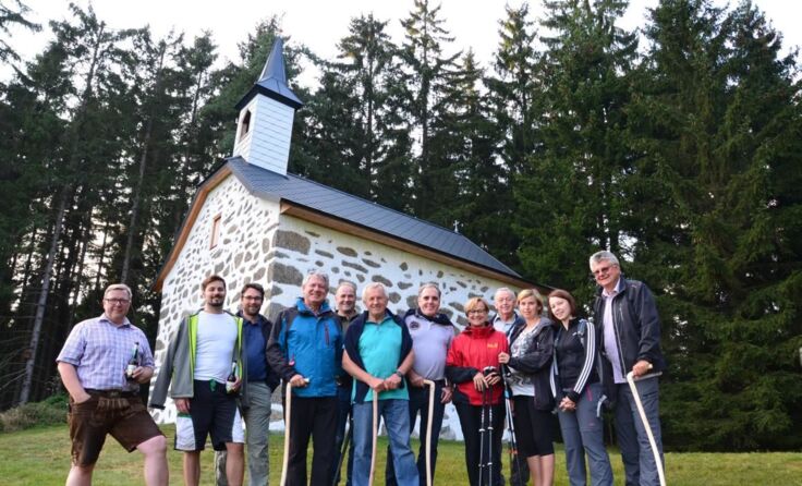 Die Wandergruppe am Johannesweg Foto: Tourismusverband Mühlviertler Alm 