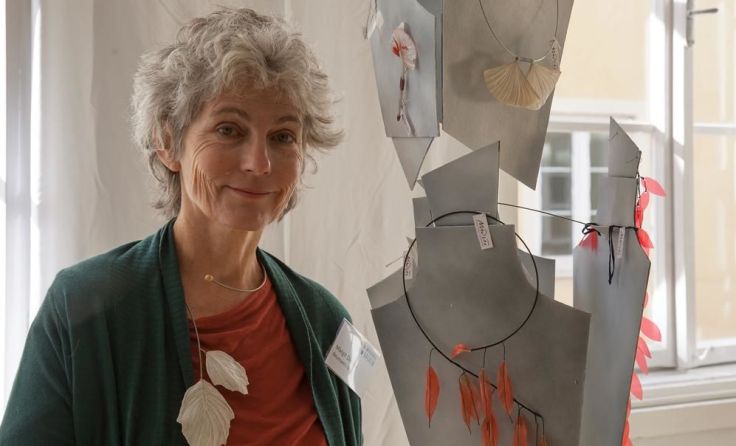 Margit Dimow, Künstlerin aus Neumarkt, ist Mitglied bei Mühlviertel Kreativ. Foto: Lucia Schneider