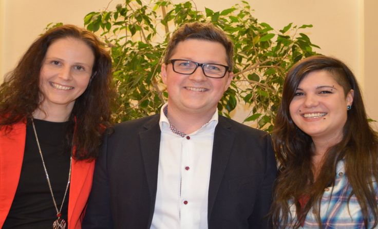 Junges Team für NR-Wahl: Sonja Seifried, Michael Lindner, Melanie Gorup (v. l.)