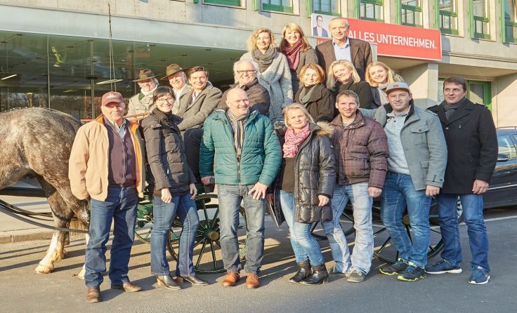 Absolventen des Qualifizierungsprogramms für Pferdebetriebe Foto: Erwin Wimmer
